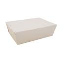 White Paperboard Rectangular No-Leak Container