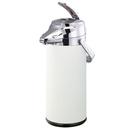 Signa-Air Stainless Vacuum Insulated Airpot with White and Chrome Finish Lever Pump Lid