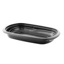 MicroRaves Polypropylene 1-Compartment Black Container
