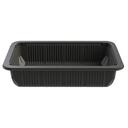 Polypropylene Black 65 Ounce Processor Tray with Wide Rim No Film