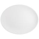 White 13 1/4 inch Oval Coupe Platter