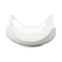 White 4 inch Coupe Square Tasting Dish
