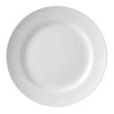 White 10.5 inch Wide Rim Plate