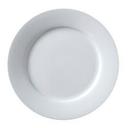 Porcelain White 7.25 inch Wide Rim Plate