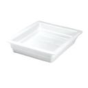 Buffet Bright White Half Size Food Pan, 12.75 x 10.375 x 2.5 inch