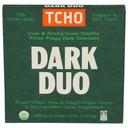 Organic Dark Duo 75 Percentage Cacao Dark Chocolate Bar