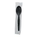 Black Medium Heavy Weight Polystyrene Teaspoon