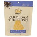 Cracked Pepper Parmesan Thin Crisps