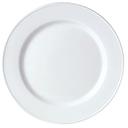 Simplicity White Alumina Vitrified 9 inch Slimline Plate, 24 count