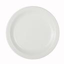 Simplicity White Alumina Vitrified 10 inch Cresta Plate, 24 count