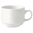 Monaco Vogue White Alumina Vitrified 7.5 Ounce Stacking Cup, 36 count