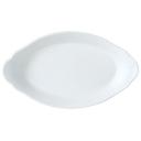 Simplicity White Alumina Vitrified 12.5 Ounce Oval Earred Dish, 24 count
