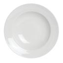 Simplicity White Alumina Vitrified Vogue Soup/Pasta Plate 16 Ounce, 24 count