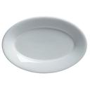 Classic Café Porcelain 8 1/4" x 5 7/8 inch Oval Platter, 12 count