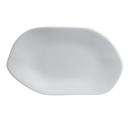 Marisol White 9.875 inch Melamine Oval Platter, 12 count