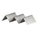 Stainless Steel 6 1/8 x 3 1/4 x 1 1/4 inch Satin Taco Holder, 48 count
