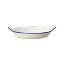 Blue Dapple Alumina Vitrified 6.5 Ounce Round Earred Dish, 36 count