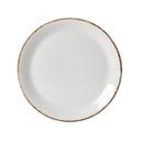 Brown Dapple Alumina Vitrified 9 inch Taste Coupe Plate, 24 count