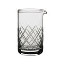 Glass 20.5 Ounce Knox Machine Made Mixing Beaker with Polished Diamond Cuts, 12 count