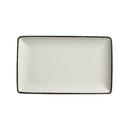 Charcoal Dapple Alumina Vitrified 10.625 inch Rectangle Tray, 6 count