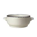 Charcoal Dapple Alumina Vitrified 15 Ounce Soup Bowl Base, 6 count