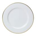 Bone China 8.75 inch Burnished Gold Plate
