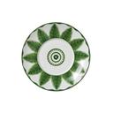 Sultans Garden Green Bone China 6 1/3 inch Saucer, 12 count