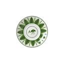 Sultans Garden Green Bone China 4 2/3 inch Espresso Saucer, 12 count