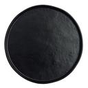 Cali Black 8.25 inch Melamine Round Plate, 12 count