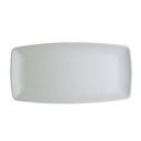 Cali White 13 x 6 1/2 inch Melamine Rectangle Plate, 12 count