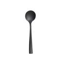 Malcolm Vintage Black 18/0 Stainless Steel 6.5 inch Bouillon Soup Spoon, 12 count