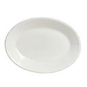 American Basics Alumina Vitrified 15.5 inch Oval Rolled Edge Platter, 12 count