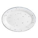 Brisa 13.5 inch Rolled Edge Oval Platter, 12 count