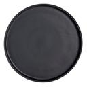 Crete Matte Black China 9 inch Stacking Tray, 12 count