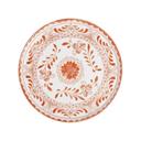 Talavera Motiva Alumina Vitrified 10.75 inch Dia Orange Plate, 6 count