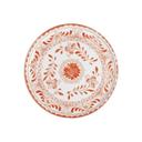 Talavera Motiva Alumina Vitrified 9 inch Dia Orange Plate, 12 count