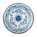 Talavera Motiva Alumina Vitrified 13 inch Dia Blue Plate, 6 count