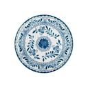 Talavera Motiva Alumina Vitrified 9 inch Dia Blue Plate, 12 count
