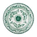 Talavera Motiva Alumina Vitrified 13 inch Dia Green Plate, 6 count