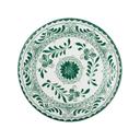 Talavera Motiva Alumina Vitrified 10.75 inch Dia Green Plate, 6 count