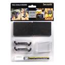 American Metalcraft Plastic Large Black Mini Chalk Card, 3 x 2 inch