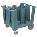 Cambro S Series Adjustable Dish Caddy with 6 Divider, Slate Blue, 29.125 x 38.25 x 32.375 inch.