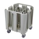 Cambro S Series Speckled Gray Compact Adjustable Dish Caddy, 12 Towers
