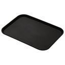 Black Cambro Rectangular Camtread Tray, 12 x 16 5/16 inch -- 12 per case.