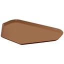 Cambro Trapezoid Suede Brown Camtray, 14 x 22 inch -- 12 per case.