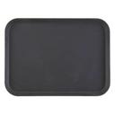 Black Cambro Satin Rectangular Camtread Tray, 15 x 20 1/4 inch -- 12 per case.