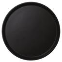 Cambro Round Plastic Camtread Serving Tray, Black, 16 inch -- 12 per case
