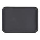 Cambro Satin Rectangular Camtread Tray, Black, 16 x 22 inch -- 12 per case.