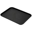 Black Cambro Rectangular Camtread Tray, 17 13/16 x 25 11/16 inch -- 6 per case.