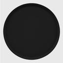 Cambro Black Round Low Profile Rim Camtray, 19 1/2 inch -- 12 per case.